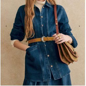 Sezane - Will jacket - indigo - EUC